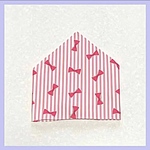 キッズ　三角巾　ストライプ　　りぼん