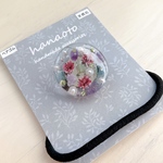 【SALE】かすみ草と天然石のクリアレジンヘアゴム