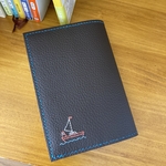 ⌘船🚢とクジラ🐋と魚🐠の刺繍入り🪡本革のブックカバー(しおり付き)⌘