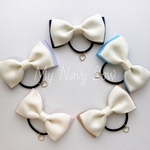 【New】🎀全5色🎀ハートチャーム付きバイカラーダブルリボン ヘアゴム 🌸卒園・卒業・入園・入学式に🌸