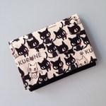 【再販×5】ポケットティッシュケース 黒猫