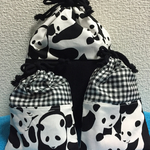 送料込み☆パンダ☆体操着袋☆巾着☆3点セット