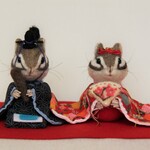 yukirisuhamu様ご予約品　シマリスおひなさま　羊毛フェルト