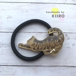 のびねこ ヘアゴム キジトラ