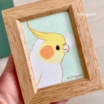 オカメちゃんミニ原画（ホワ毛ぶふぉ）