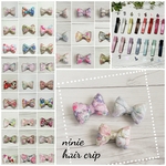 １個販売～ リバティな miniminiふっくらリボンヘアクリップ