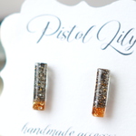 No.42864 スティック 小ぶり レジン 樹脂ピアス made by PISTOL LILY
