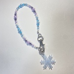 【りこ様専用】💜💙パープル×ブルーバッグチャーム☃️
