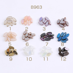 B963-10  30個  メッキガラスビーズ オーバルカット 6×10mm 3X（10ヶ）
