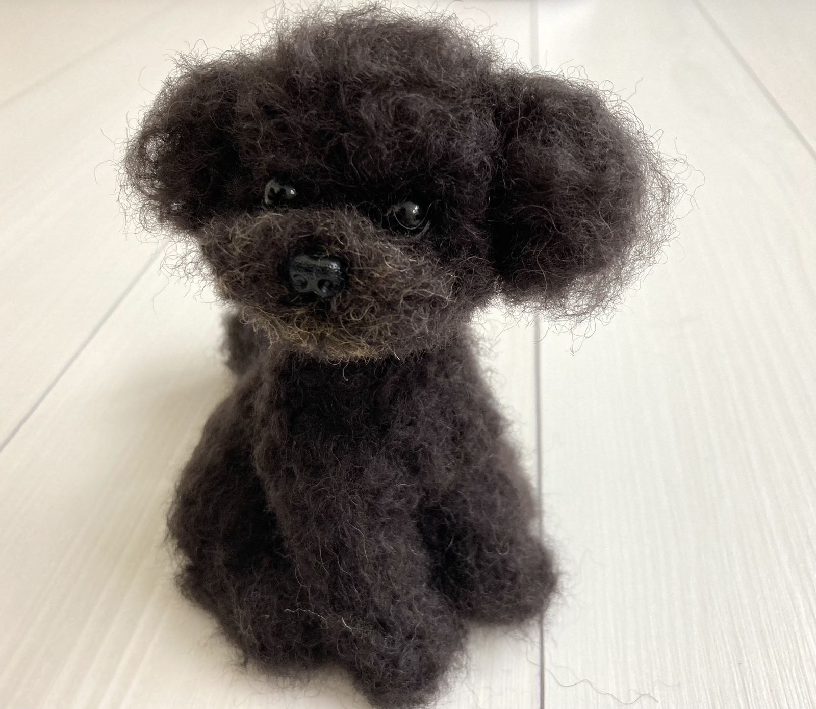 羊毛フェルト 犬 トイプードル 黒 - TOTOKAKA1'S GALLERY | minne