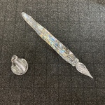 B品【JINガラス 気まぐれ試作室】ダイクロ ブラックオパール ガラスペン