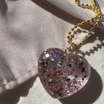 ぷっくりハート 【レジン キーホルダー】