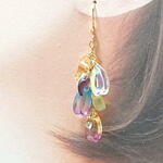 （送料無料）なみだ型花びらピアス　※マスクチャーム・イヤリングに変更可能