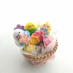 【受注制作】インコちゃんの花かご