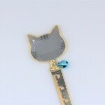 【New/限定1/猫の日】ねこフェイスのものさし　サバトラ