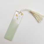 【ミニ】グリーン💚 パステル しおり レジン
