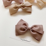 New‼︎【pink brown / big ribbon hair band】ベビーヘアバンド   ベビーヘッドバンド　ベビーヘアクリップ　リボン　ハーフバースデー　赤ちゃん