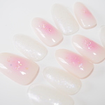 No.009---ほわりチークネイル-