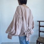 2wayレイヤードリボントップス(桜色)
