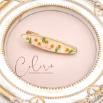 🌼ミモザのぷっくりヘアクリップ✨