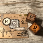 [2個セット] 通貨記号 1d & 9sk ペイントver. [ﾓｶ & ｵﾚﾝｼﾞ] - Currency symbol 1d & 9sk Paint ver. - [ラバースタンプ]