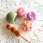フェイクスイーツ*和菓子・みたらし団子・練り切り・よもぎ大福*スイーツデコ