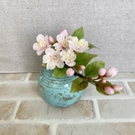 桜咲く🌸　クレイフラワー　パンフラワー　樹脂粘土
