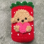 ウエットティシュボトルカバー🍓苺柄🍓プードル