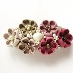 つまみ細工のブーケバレッタ*春花B