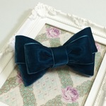 【新色】Wire ribbon☆Hair accessories☆Blue green velvet