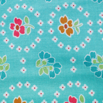 USAファブリック　Granny Chic Curtains Teal