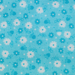 USAファブリック　Granny Chic Daisy Blue