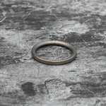 メンズ チタン製 シンプルフラットリング 幅2mm