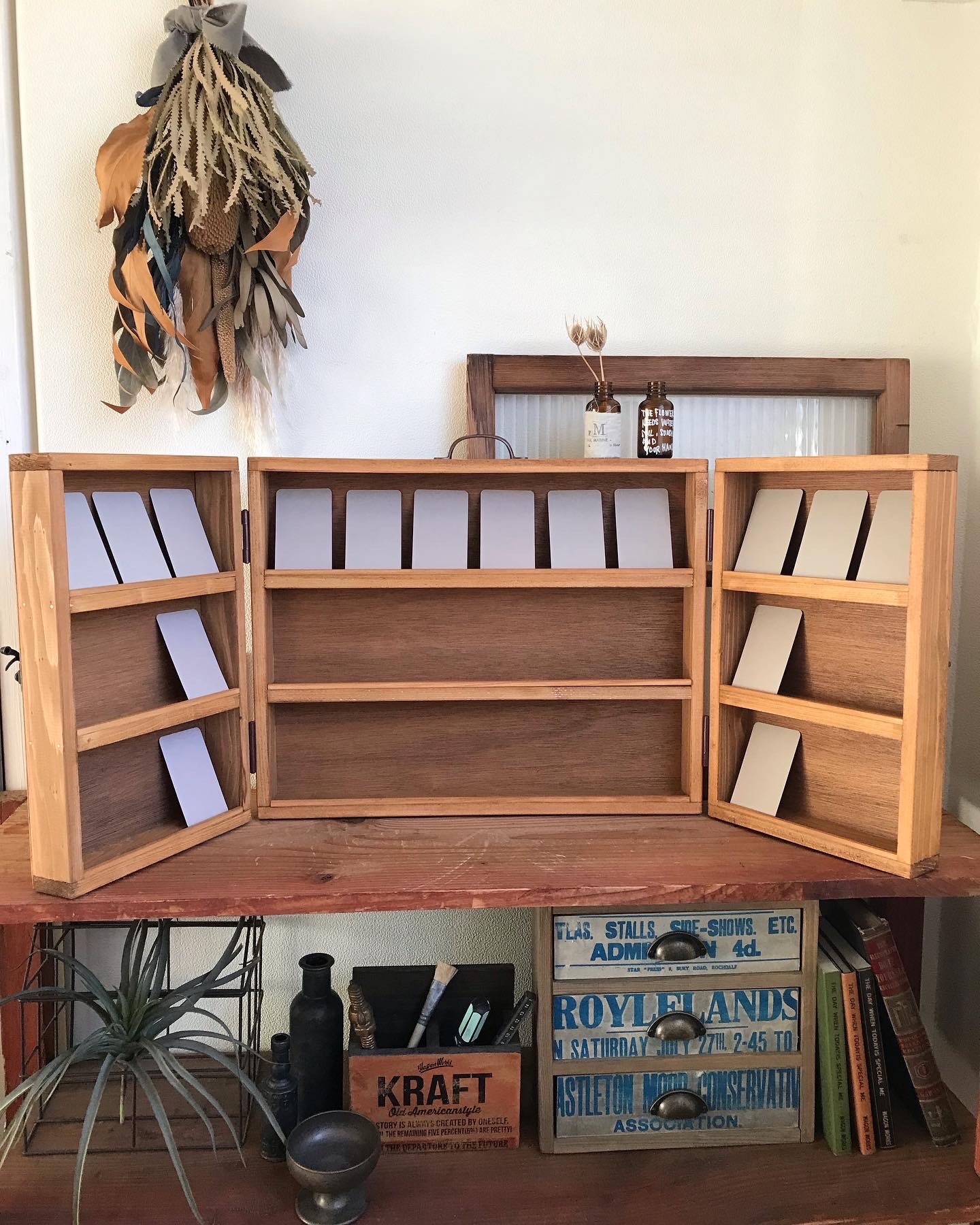 名刺サイズも入るディスプレイボックス - GRASS WOOD WORKS