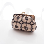 〔ハンドメイド〕ミナペルホネン　12センチギャザーがま口　anemone