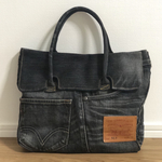デニムリメイクバッグ　BLACK