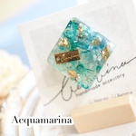 Acquamarina  /   フラワーアクアマリンのヘアゴム
