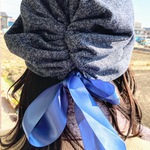 ブルーリボンのかわいい帽子／医療用帽子