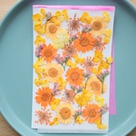 押し花オレンジ系小花