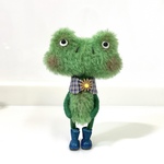 m様ご注文品『モヘア仕立ての不思議生物 緑ちゃん♪』