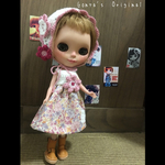新作　ブライス　春だよ　リバティワンピセット　ピンク