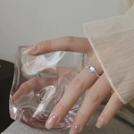 aurora chain ring (silver)