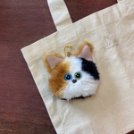 保護猫チャリティキーホルダー【ミケさん】