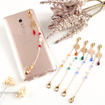 Swarovski Crystal使用☆ミニサンキャッチャー付きキーリングハンガー（全5色）☆受注制作