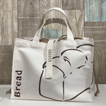 【Bakery Bag】パン好きの為の撥水帆布トートバッグ/11号生成  クロワッサン巾着