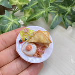 ミニチュア　トースト朝ごはんプレート