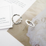 【S925ピアス】2個入り（1ペア）・シンプルリングピアス♡シルバー