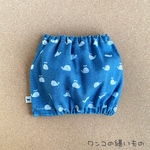 送料無料 スヌード【クジラさんデニム柄】小型犬用