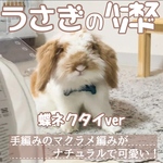 うさぎのハーネスリード【蝶ネクタイ】ネイビー