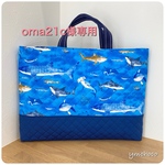 [oma21c様専用] 通園通学バック＊レッスンバック＊サメ/水色